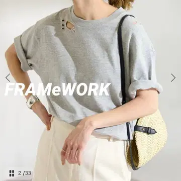 FRAMeWORK 티셔츠 데미지 티