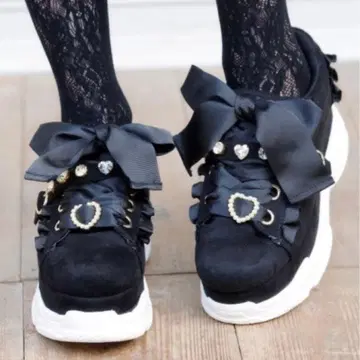 LIZ LISA 리즈리사 비쥬 벨트 통굽 스니커즈