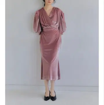 Ayla velvet cachecoeur dress