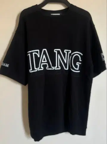 TANGRAM TLW 로고 하프 슬리브 스웨트 크루