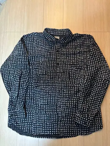 텐더로인 도트 무늬 긴팔 셔츠 L