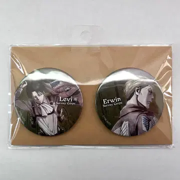 진격의 거인 후회 없는 선택 리바이 엘빈 캔뱃지 세트