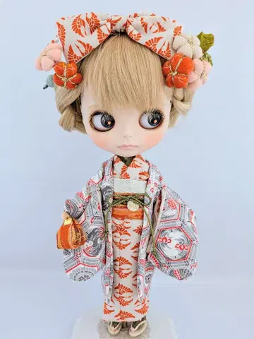 브라이스 기모노 순수 실크 겉옷과 기모노 세트