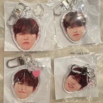 TREASURE 지훈 얼굴 아크릴 키링 캡슐 토이 희로애락 컴플리트