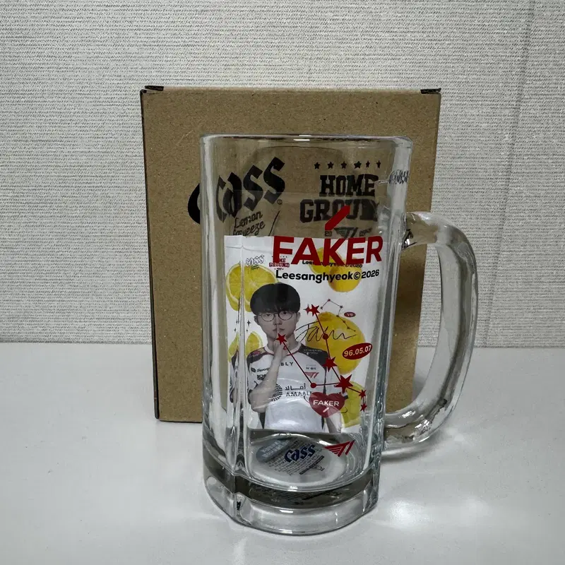 T1 Faker 티원 페이커 별자리 맥주 저그잔 + 렌티큘러 + 포토카드