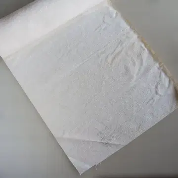 하마츠무기 순수 실크 미사용 기모노 옷감 화이트 무지 앤티크