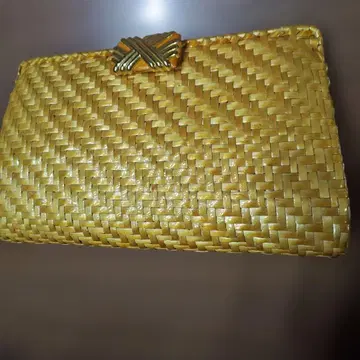 RODO 이탈리아제 클러치백 라탄 뜨개질 백