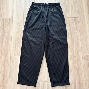 fresh service 코퍼레이트 이지 팬츠 블랙 스트라이프 M