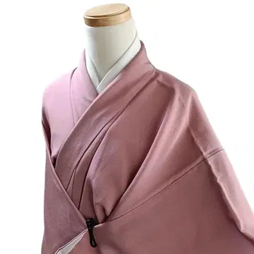 LULU58 기모노 순수 실크 코몬 핑크 상어 무늬