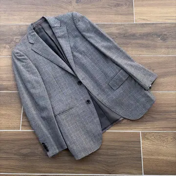 Ermenegildo Zegna 그레이 체크 테일러드 자켓