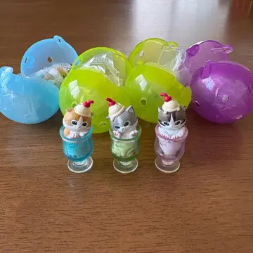 mofusand 냥코소다 모프샌드 크림소다 가챠 그린 보라색