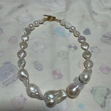 wcj 진주 목걸이 진주 목걸이 천연