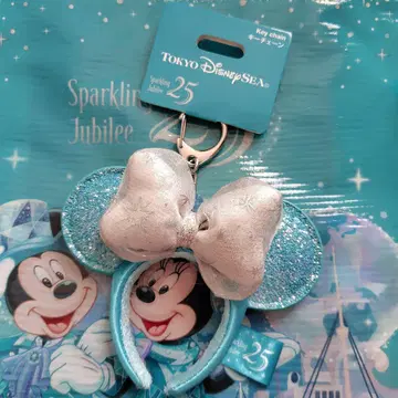 디즈니씨 25주년 머리띠 키체인