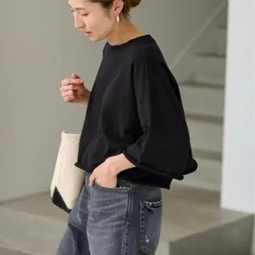 FRAMeWORK 프레임워크 숏 맨투맨 하프슬리브