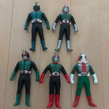 가면라이더 초대 피규어 5체 세트 소프트 비닐