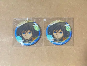 귀멸의 칼날 무한성편 글리터 캔뱃지 기유