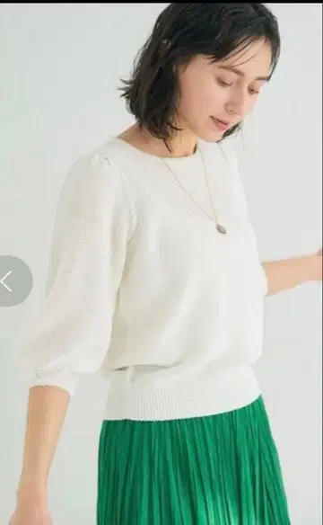 아나이 ANAYI 와시 카노코 퍼프 슬리브 풀오버