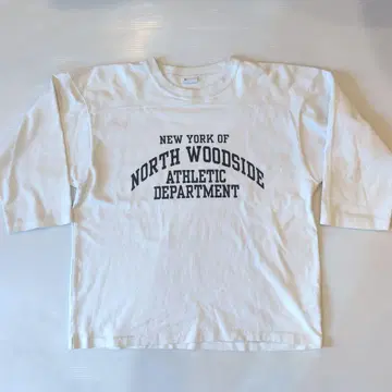 Champion 풋볼Tee 일본 기획 화이트 M 잉크 프린트