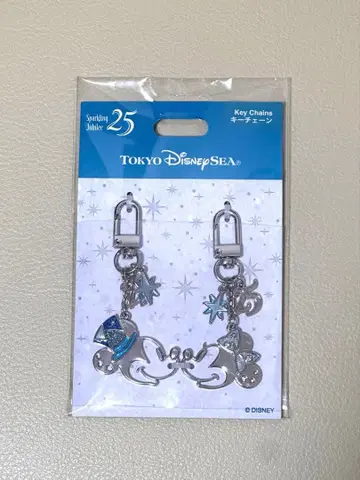 키체인 미키 미니 디즈니씨 25주년 스파클링 쥬빌리