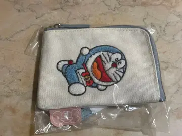 100% 도라에몽 & 프렌즈 사가라 자수 버스 케이스 아이보리