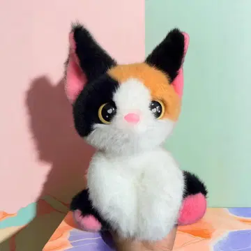 삼색 고양이 봉제 인형
