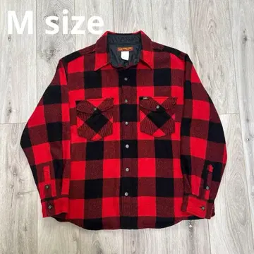 Lee EDWIN 울 셔츠 자켓 빨검 M 아메카지