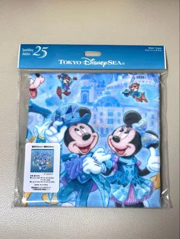 1 워시 타월 디즈니씨 25주년 스파클링 쥬빌리