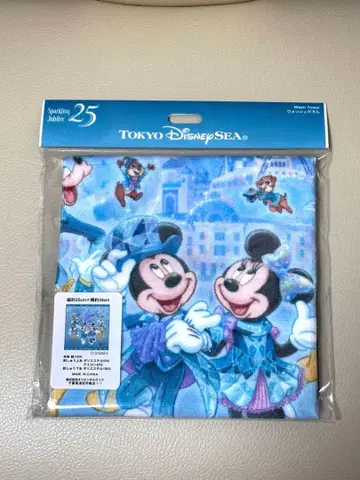 2 워시 타월 디즈니씨 25주년 스파클링 쥬빌리