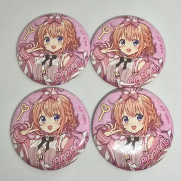 주문토끼 캔뱃지 코코아 4점