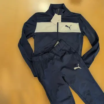 새상품 S 푸마 PUMA 남성용 저지 셋업 네이비/화이트