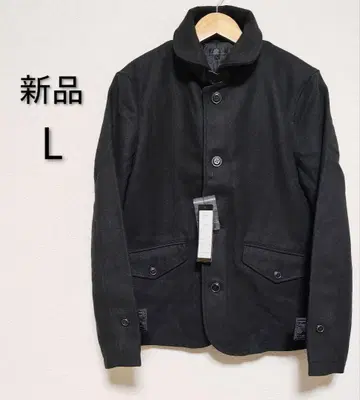 [ 새상품 ] DEREK NASH 멜톤 울 숏코트 블랙 L 사이즈