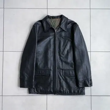 [ paul smith ] 빈티지 집업 가죽 자켓