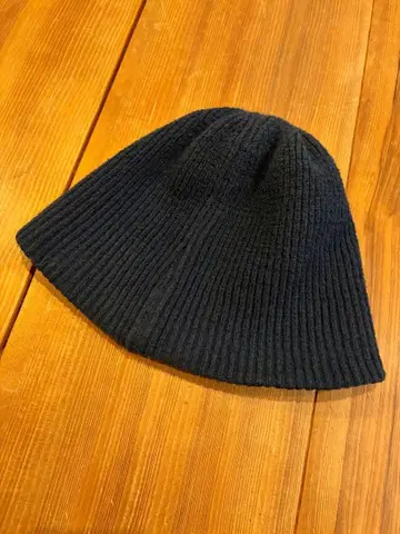 CA4LA 네이비 리브 니트 모자