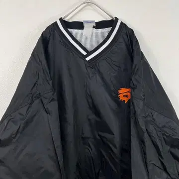 USA 구제 의류 champion 챔피온 나일론 풀오버 블랙