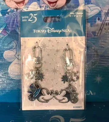 도쿄디즈니씨 25주년 미키 미니 키체인 세트