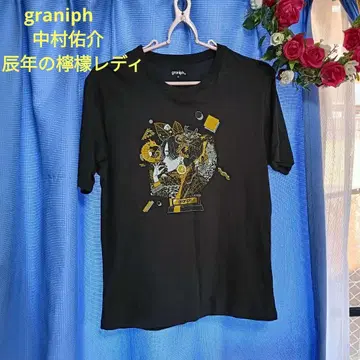 graniph 반팔 나카무라 유스케 갑진년의 레몬 레이디 M 블랙 T셔츠