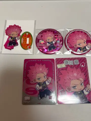 카리스마 사루카와 케이 캔뱃지 아크릴 스탠드 클리어 카드