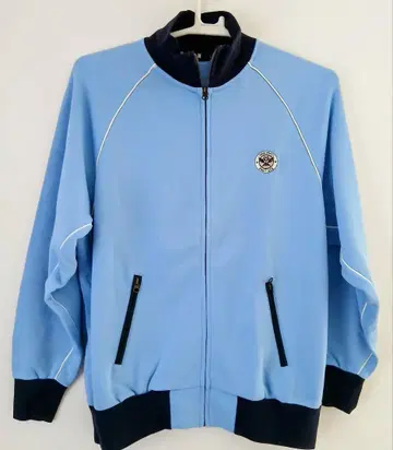 VAN JACKET 스카이블루 지퍼 자켓