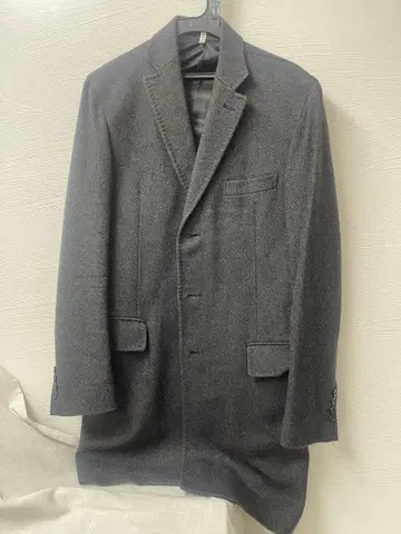 ST-434 그레이 체스터 코트 울 혼방