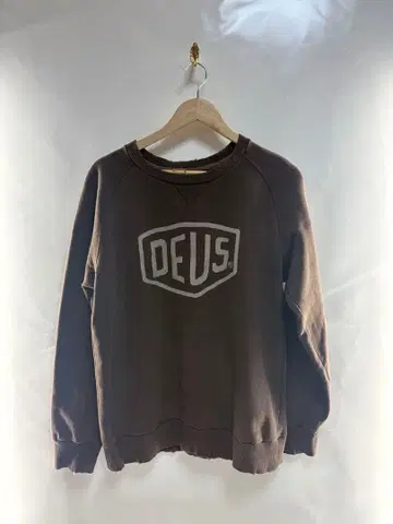DEUS 브라운 스웨트 셔츠 M 사이즈