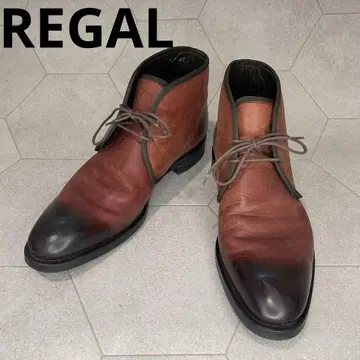 새상품급 REGAL 처카 부츠 비즈니스 슈즈 브라운 25EE