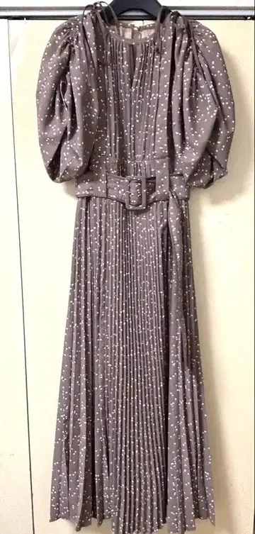 snidel 2WAY 볼륨 슬리브 프린트 원피스 루미네 한정 컬러 1