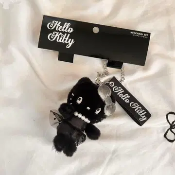 [USJ 한정판] 블랙 키티 마스코트 키링