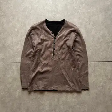 archive grunge long sleeve shirt gray