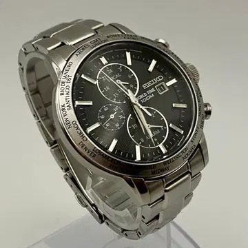 SEIKO 세이코 5T82-0AK0 월드 타임 쿼츠 손목시계 작동품