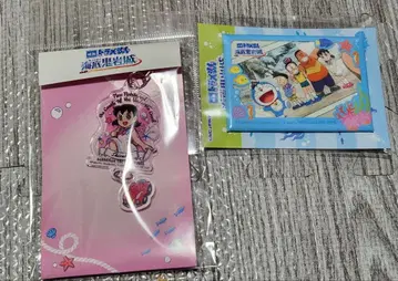 도라에몽 시즈카 아크릴 키링 해저귀암성 스퀘어 캔뱃지