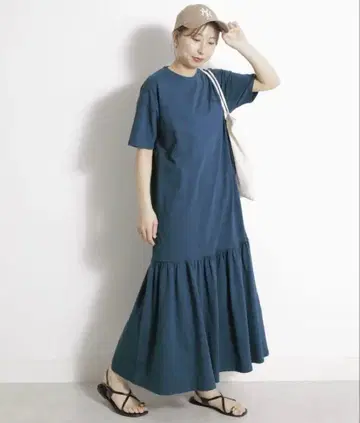 champion 반팔 티셔츠 원피스 L 사이즈 다크 블루