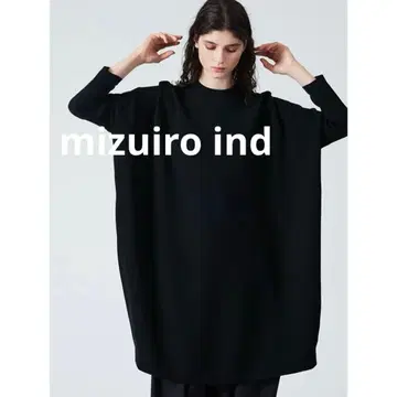 미즈이로 인드 코쿤 와이드 원피스 블랙