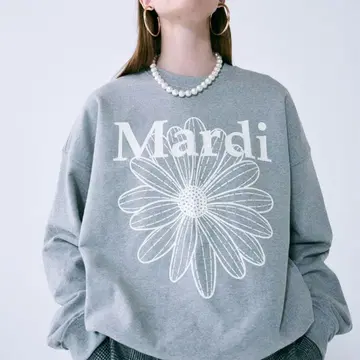 SWEATSHIRT FLOWERMARDI 스웨트 셔츠 플라워마르디