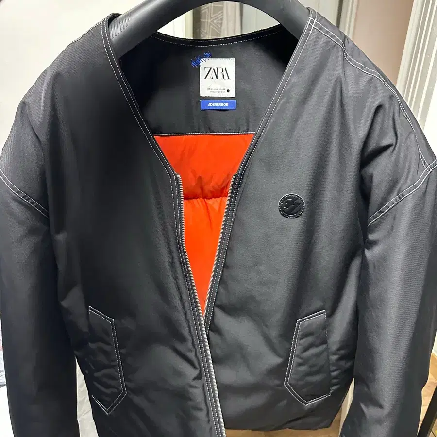 Zara x Ader Error (Zader Error) Wool Blend Bomber Black Varsity